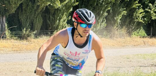 Huergo tiene todo listo para su triatlón de verano