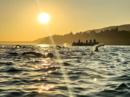 Allen presente en el triatlón de Bariloche